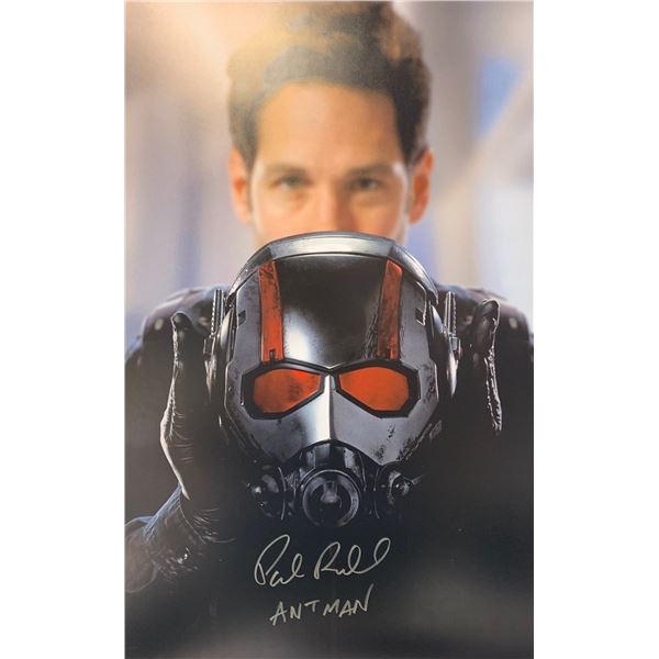 Autographed Antman Paul Rudd Poster