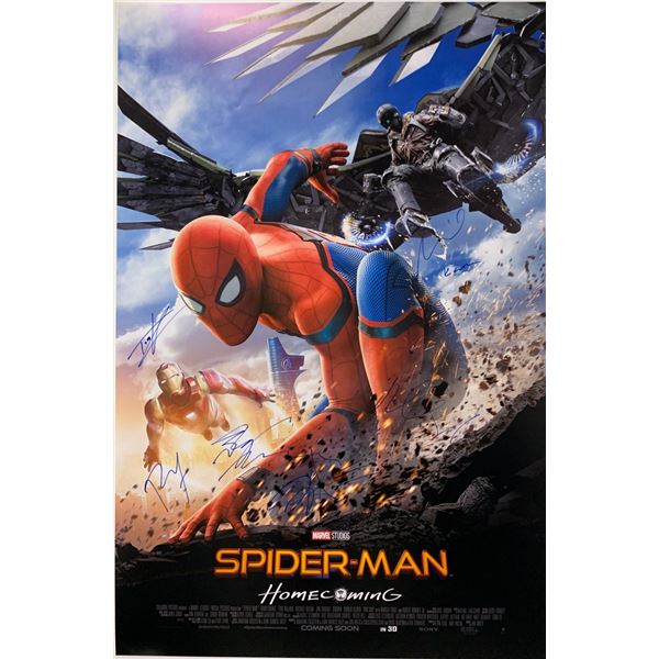 Autographed Spiderman Homecoming Poster