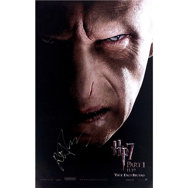 Harry Potter Ralph Fiennes Autographed Poster