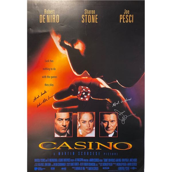 Autographed Casino Robert De Niro Poster