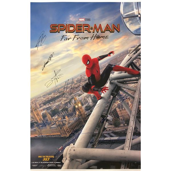 Autographed Spiderman Far From Home Poster