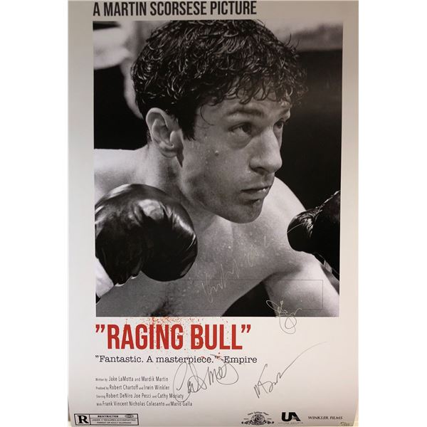 Robert De Niro Autographed Raging Bull Poster