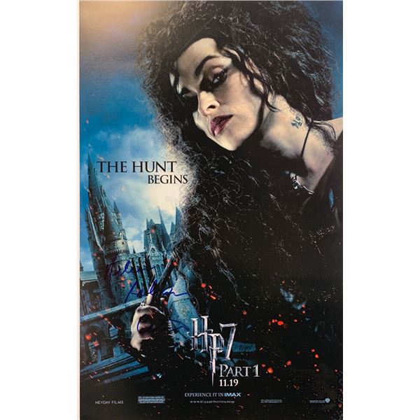 Helena Bonham Carter Autographed Harry Potter Poster