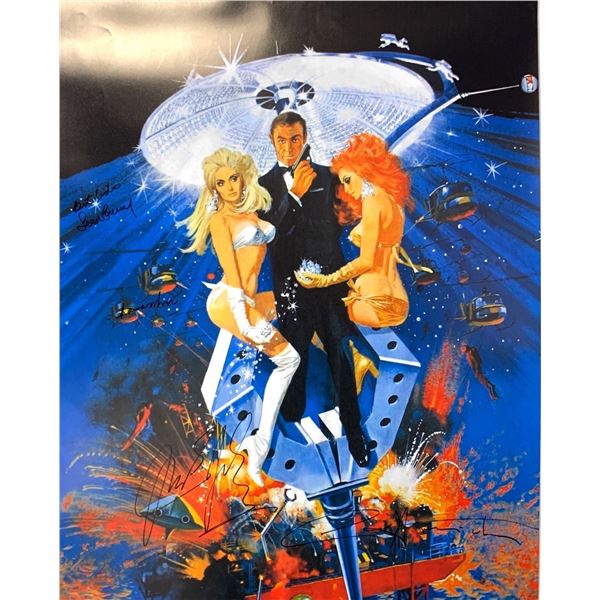 Autographed 007 Diamonds Are Forever Poster