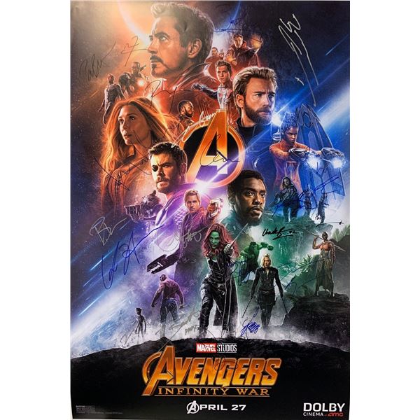 Autographed Avenger Infinity War Poster