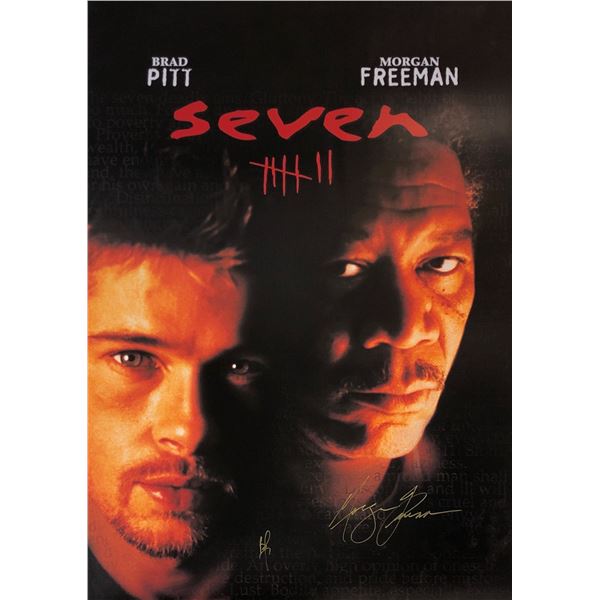 Seven Brad Pitt Autographed Poster