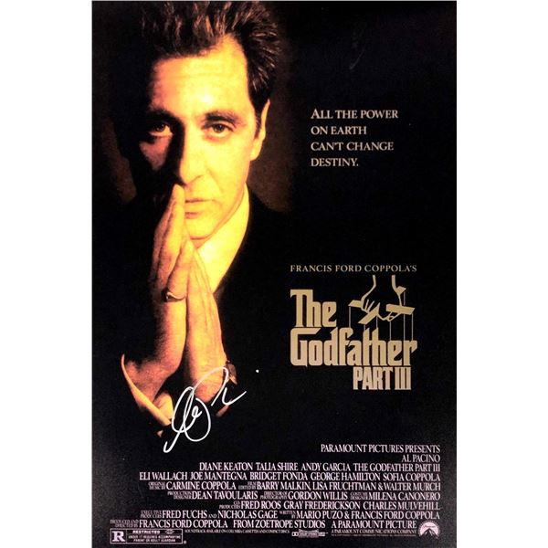 Al Pacino Autographed Godfather Poster