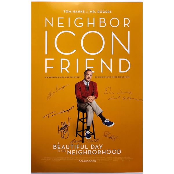 Beatiful Day in the Neighborhood Poster Autographed Autographed