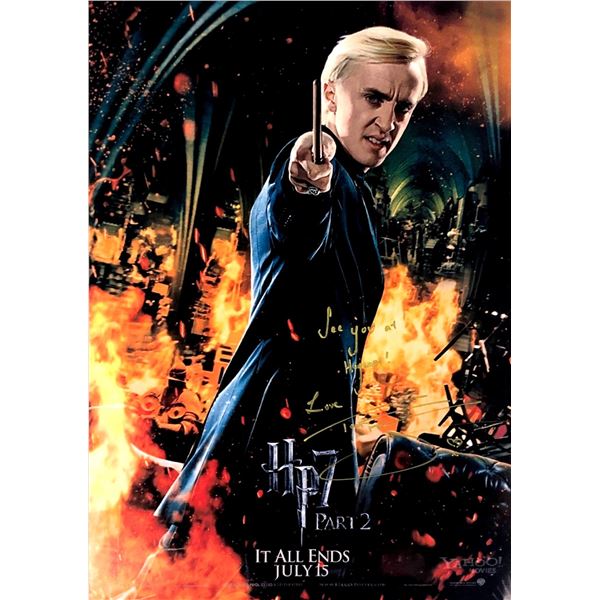 Harry Potter Tom Felton Autographed Poster