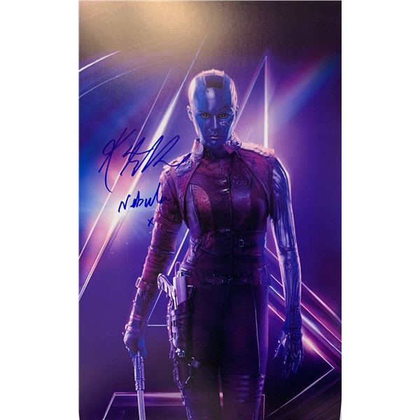 Autographed Avengers Endgame Karen Gillan Poster