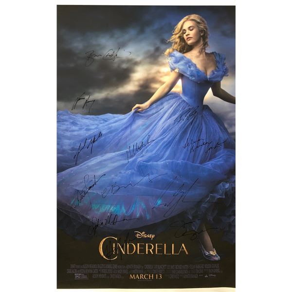 Autographed Cinderella Lilly James Poster