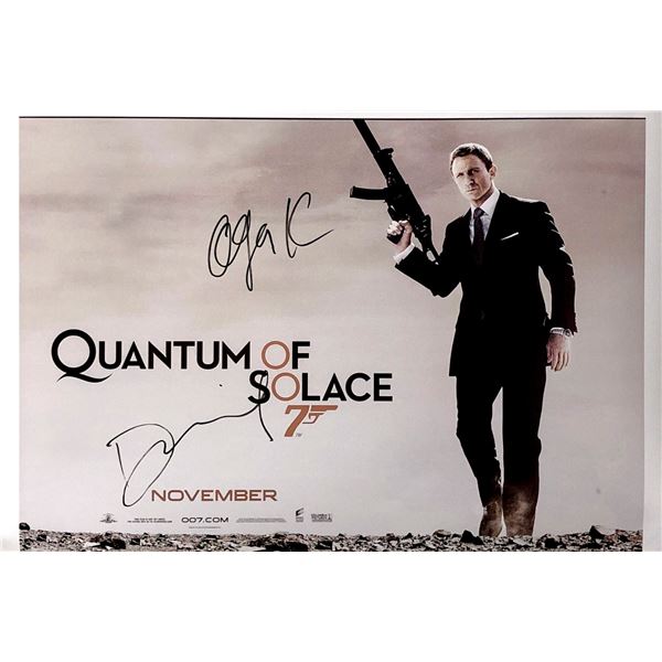 Daniel Craig Autographed James Bond 007 Poster