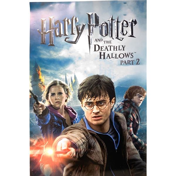 Autographed Harry Potter Deathly 2 Poster