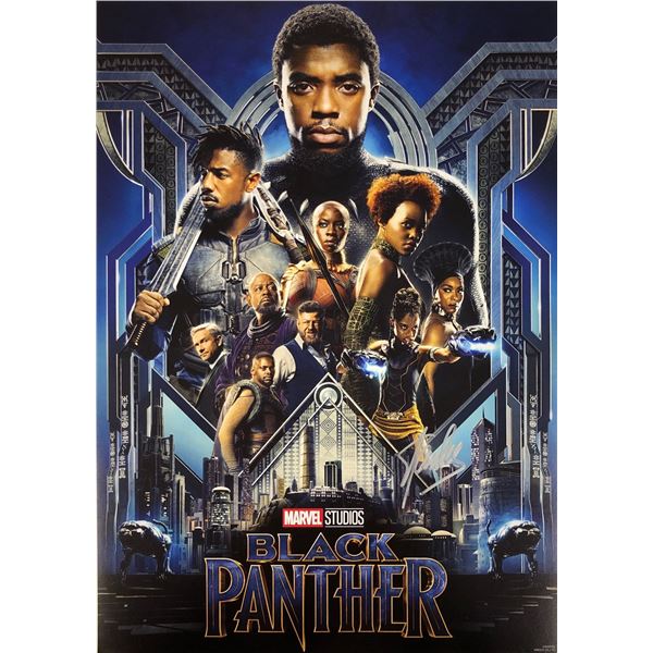 Marvel Black Panther Mini Poster Stan Lee Autographed