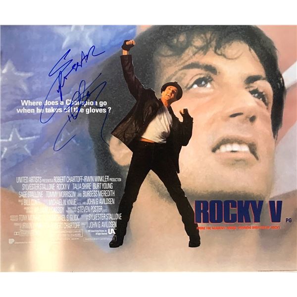 Autographed Rocky V Poster