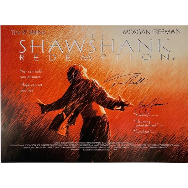 Morgan Freeman Autographed Shawshank Redemption Poster