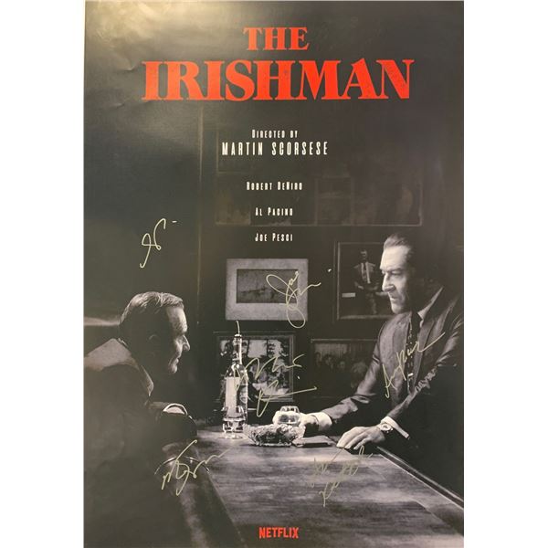 Martin Scorsese Autographed Irishman Poster