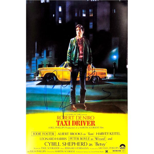 Robert De Niro Autographed Taxi Driver Poster