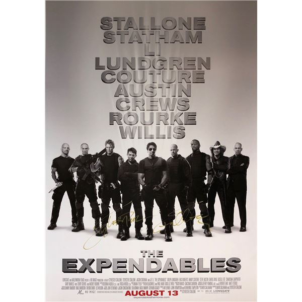 Expendables Sylvester Stallone Autographed Poster
