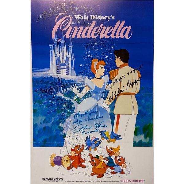 Autographed Cinderella Ilene Woods Poster