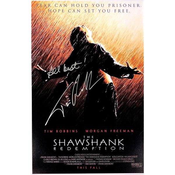 Tim Robbins Autographed Shawshank Redemption Poster