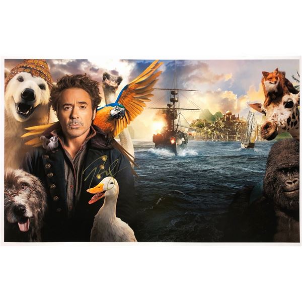 Dolittle Poster Robert Downey Jr. Autographed Autographed