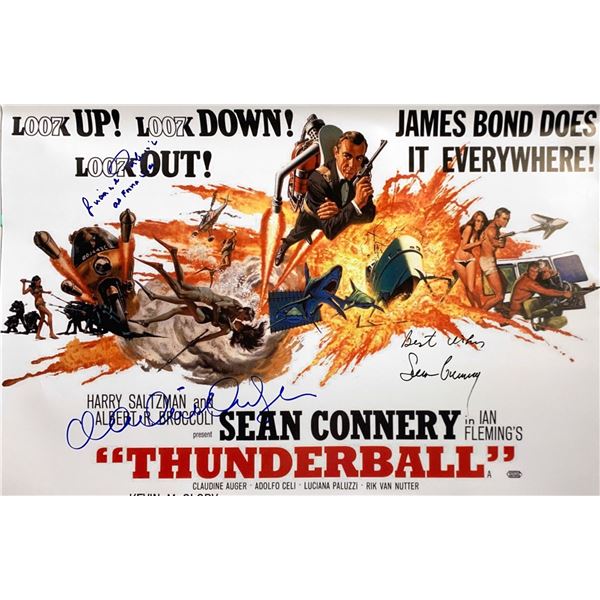Autographed 007 Thunderball Poster