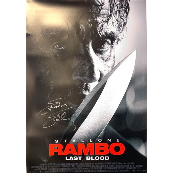 Autographed Rambo Poster