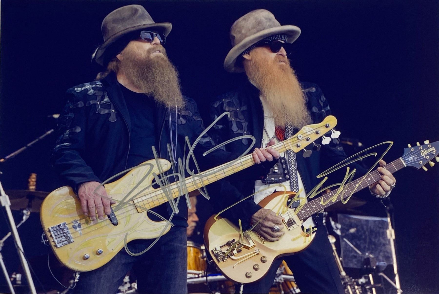 Autograph Signed ZZ Top Photo