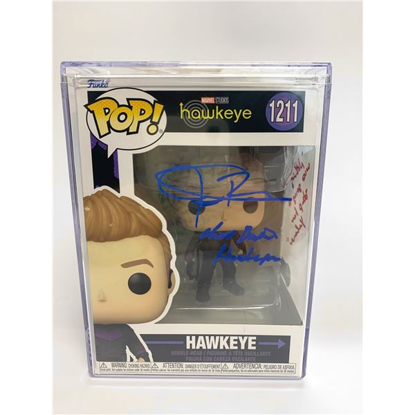 Signed Hawkeye Funko Beckett