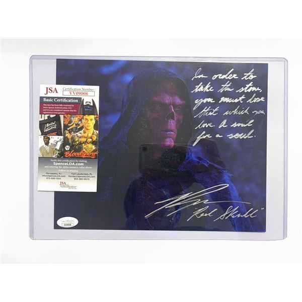 Signed Red Skull Photo JSA