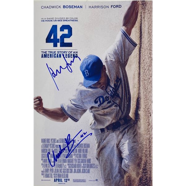 Autograph Signed 42 Chadwick Boseman Photo