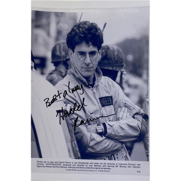 Autograph Signed Ghostbuster Photo