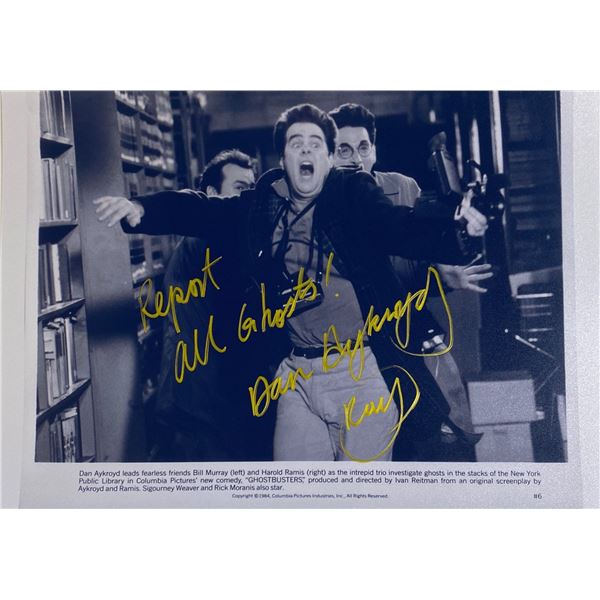 Autograph Signed Ghostbuster Photo