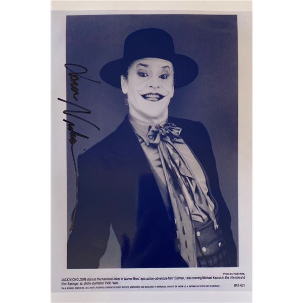 Autograph Signed Batman Photo