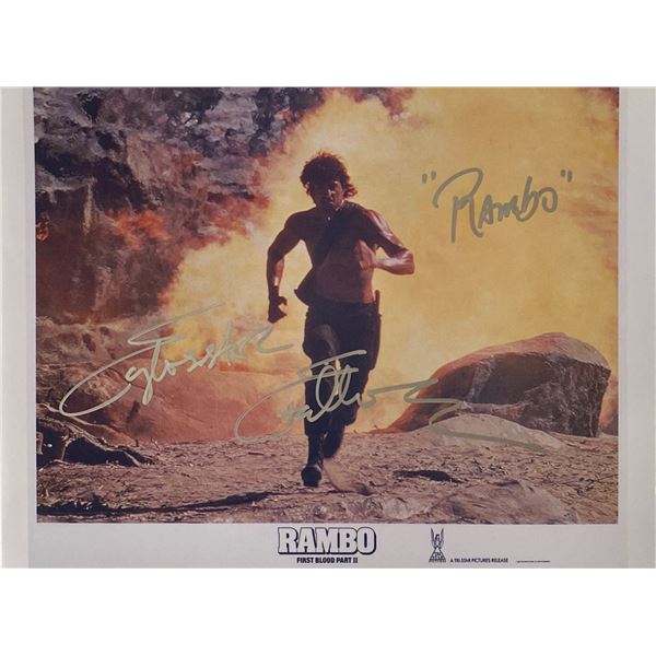 Autograph Signed Rambo Photo