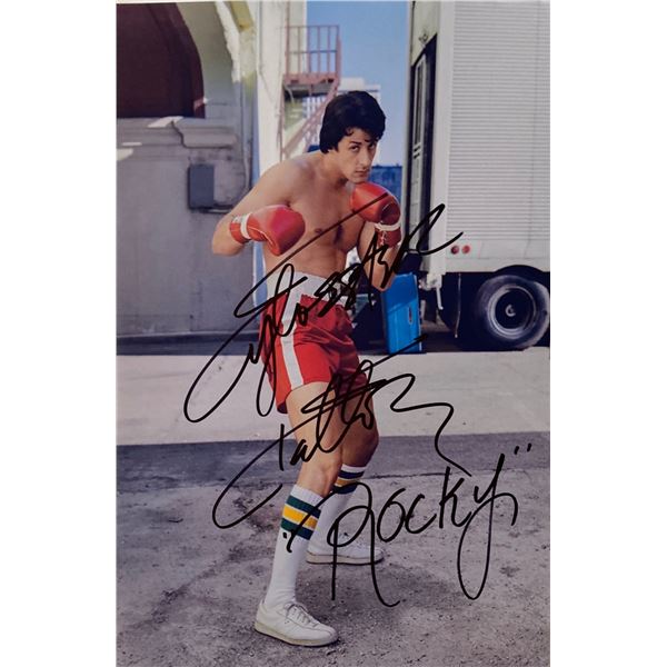 Autograph Signed Rocky Photo