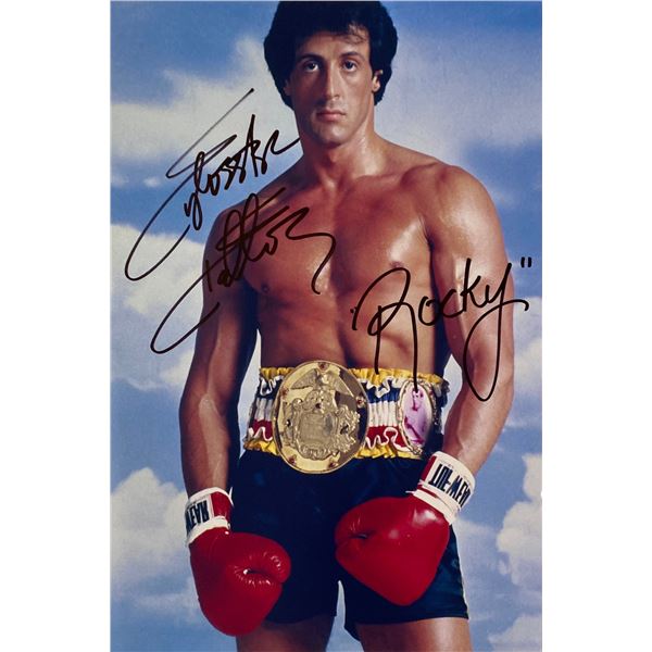 Autograph Signed Rocky Photo