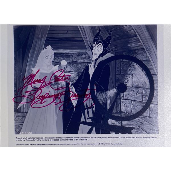 Autograph Signed  Sleeping Beauty Photo