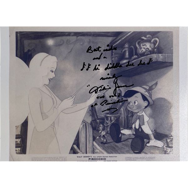 Autograph Signed  Pinocchio Photo