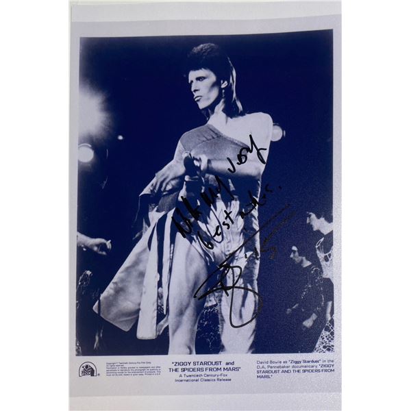 Autograph Signed  David Bowie Photo
