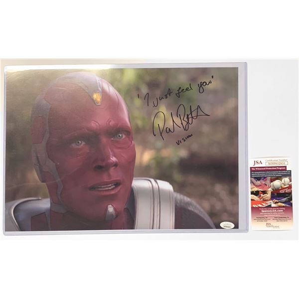 Signed Paul Bettany JSA Photo