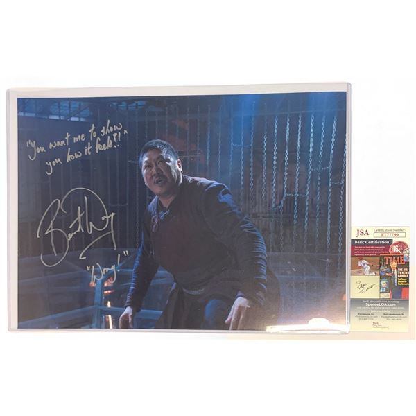 Signed Benedict Wong JSA Photo