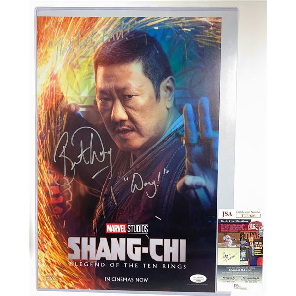 Signed Benedict Wong JSA Photo
