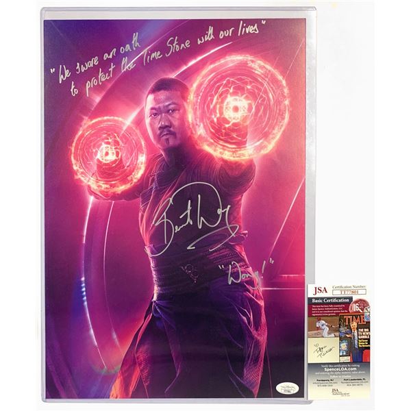 Signed Benedict Wong JSA Photo