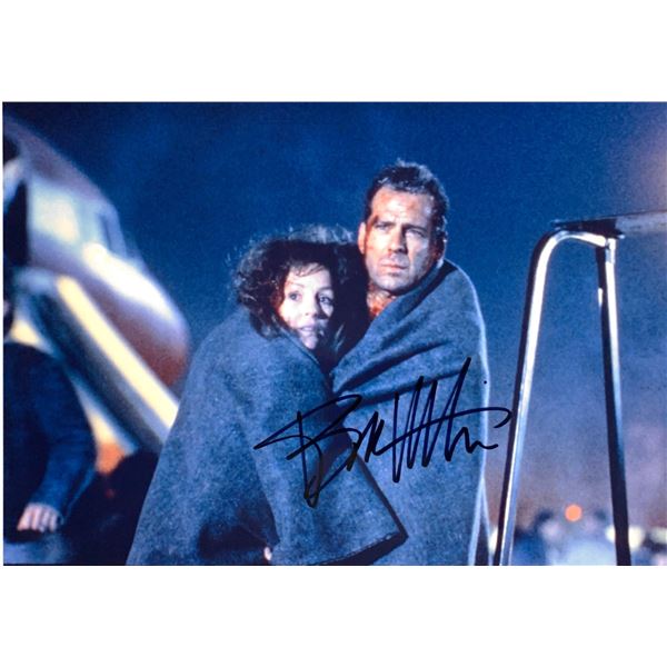 Autograph Signed Bruce Willis Photo