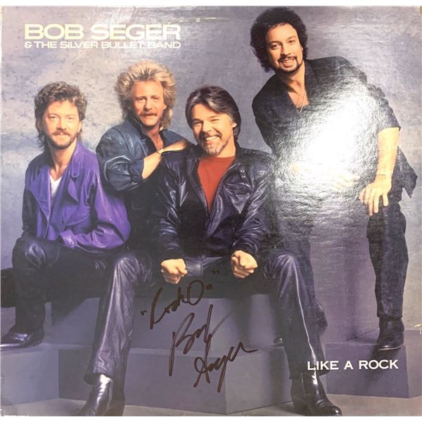 Autograph Bob Seger Like a Rock Vinyl