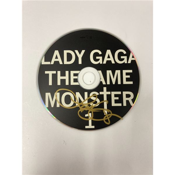 Autograph Signed Lady Gaga Fame Monster CD