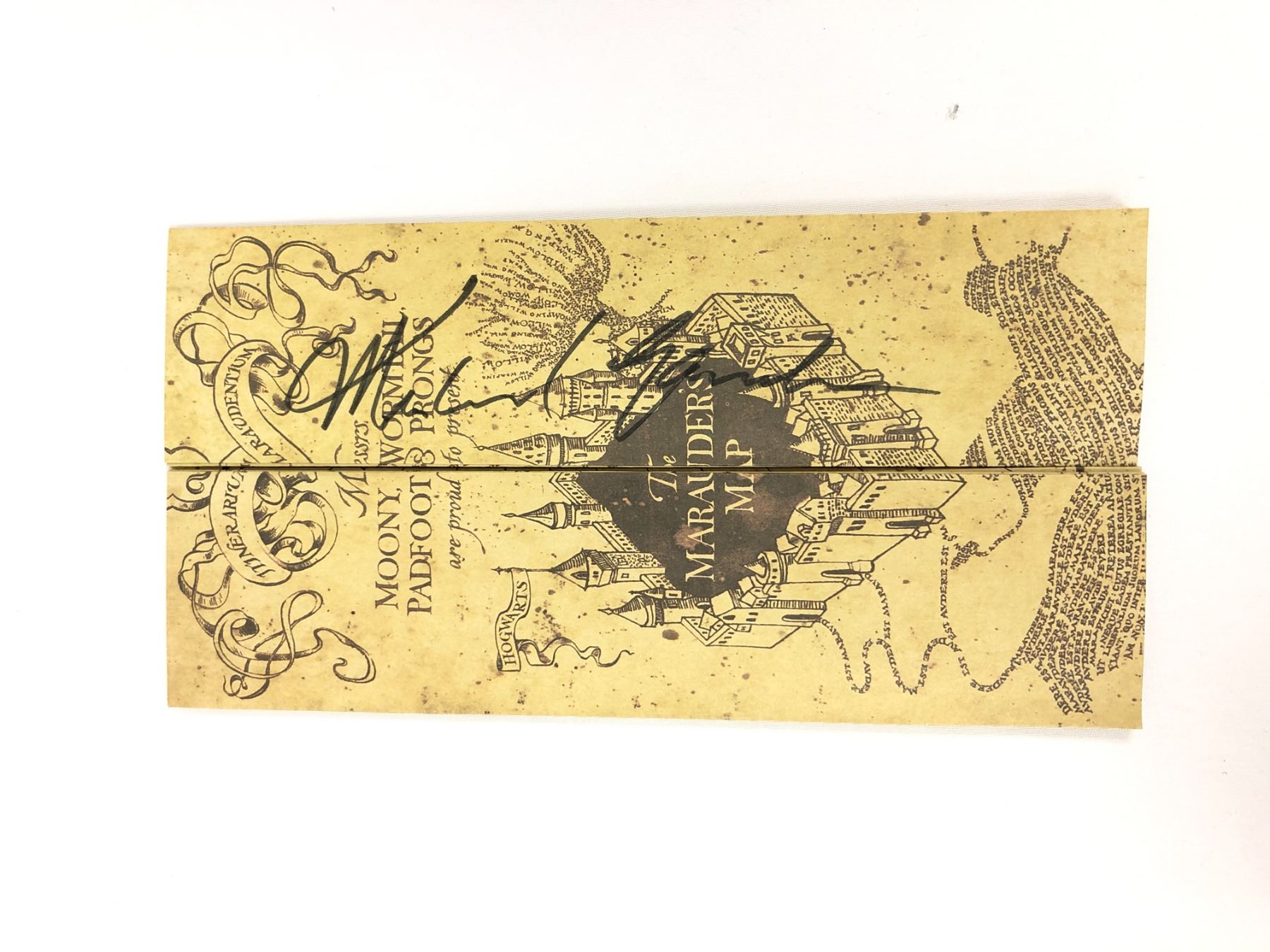 Michael Gambon Autograph Autograph Signed Harry Potter Map