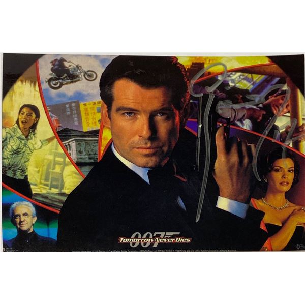 Pierce Brosnan Autograph  Autograph Signed Postcard